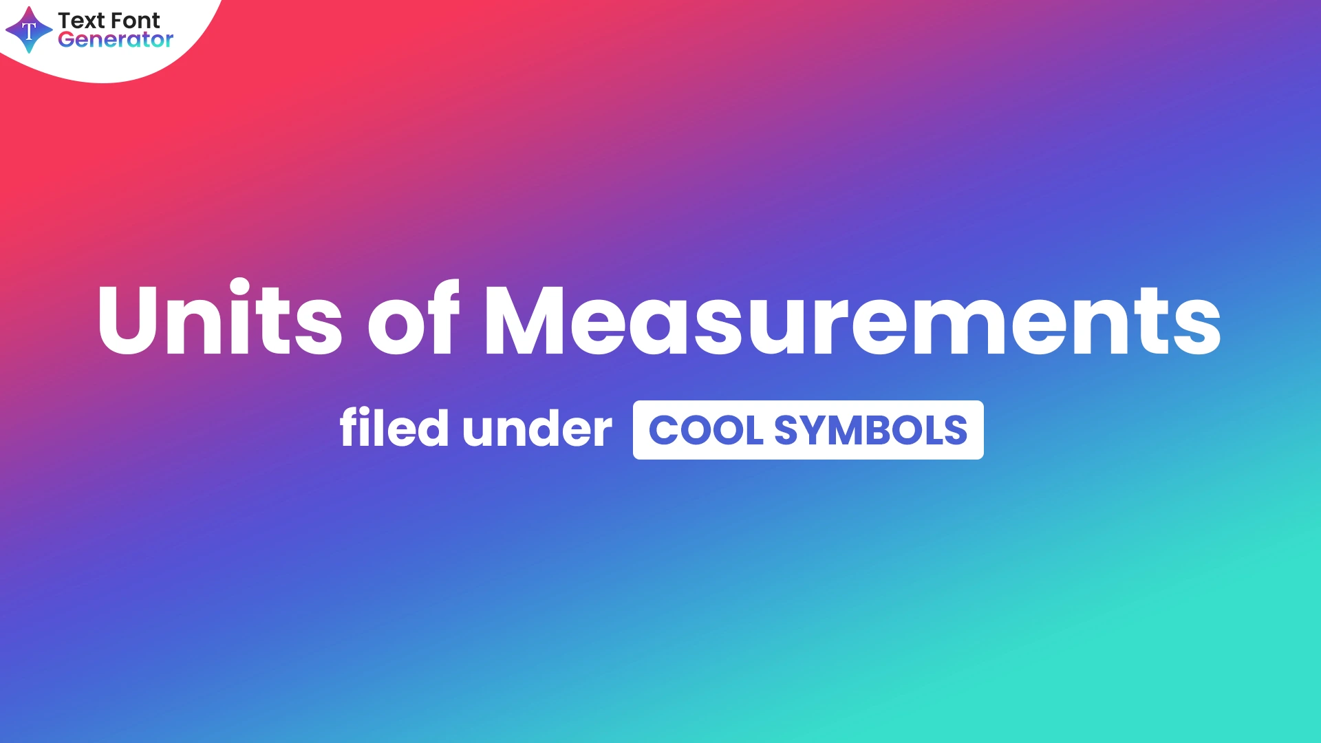 Units of Measure Symbols | ℃℉㎕㎡㎧ (𝒞𝑜𝓅𝓎 𝒶𝓃𝒹 𝒫𝒶𝓈𝓉𝑒)
